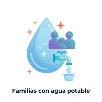 Familias con agua potable
