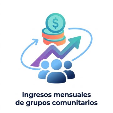 Ingresos mensuales de empresas comunitarias