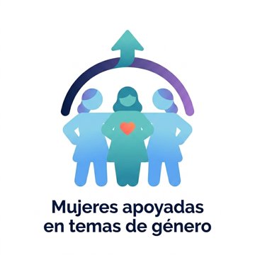 Mujeres apoyadas en temas de género